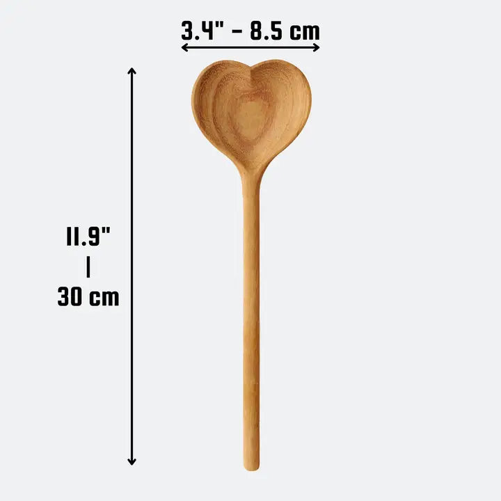 Love You Mama - Wooden Heart Spoon