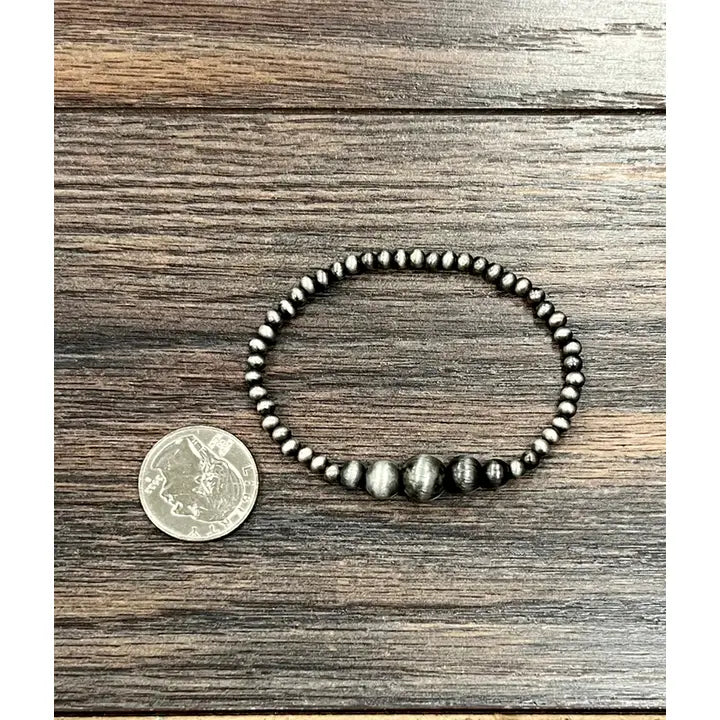 Handmade Navajo Bead Stretch Bracelet
