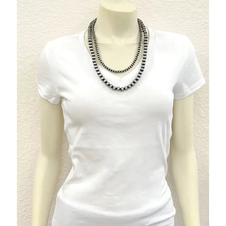 Handmade Navajo Bead 2 layer Necklace