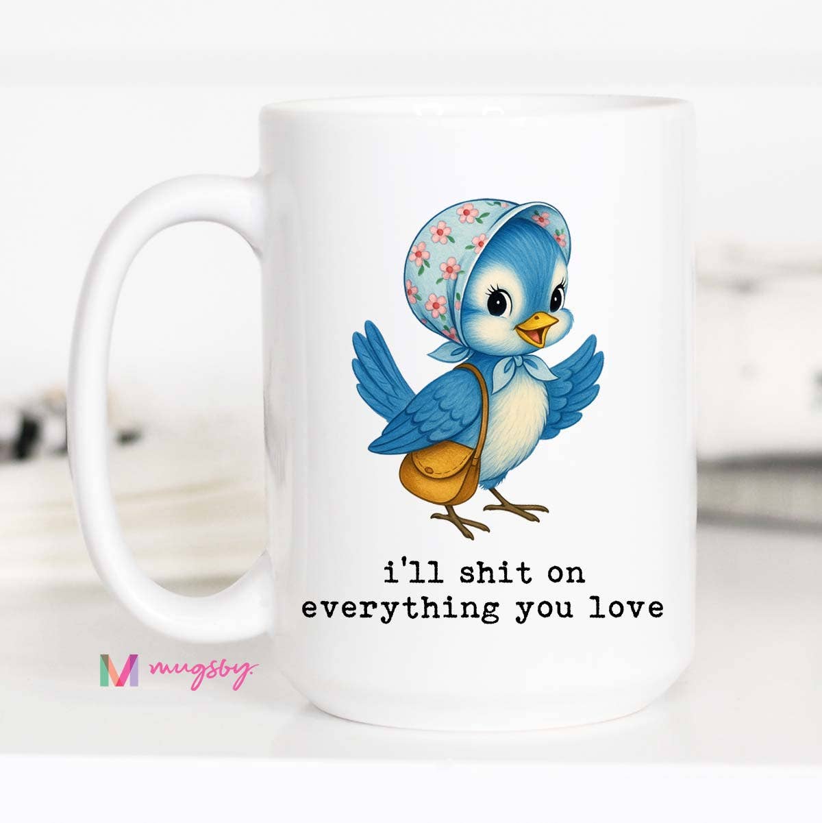 Funny Vintage Bird Mug – Snarky Gift Wholesale Coffee Cup