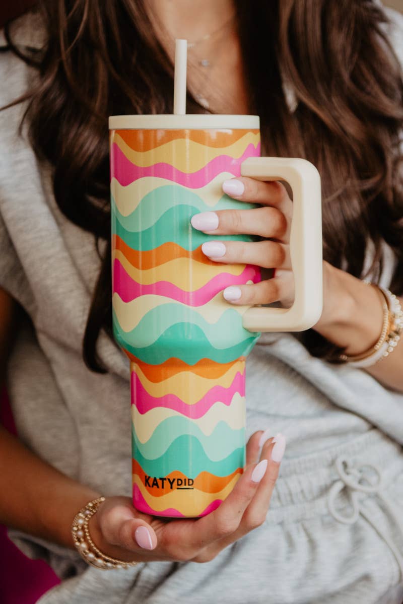 Neon Abstract Colors 38 Oz Tumbler Cup