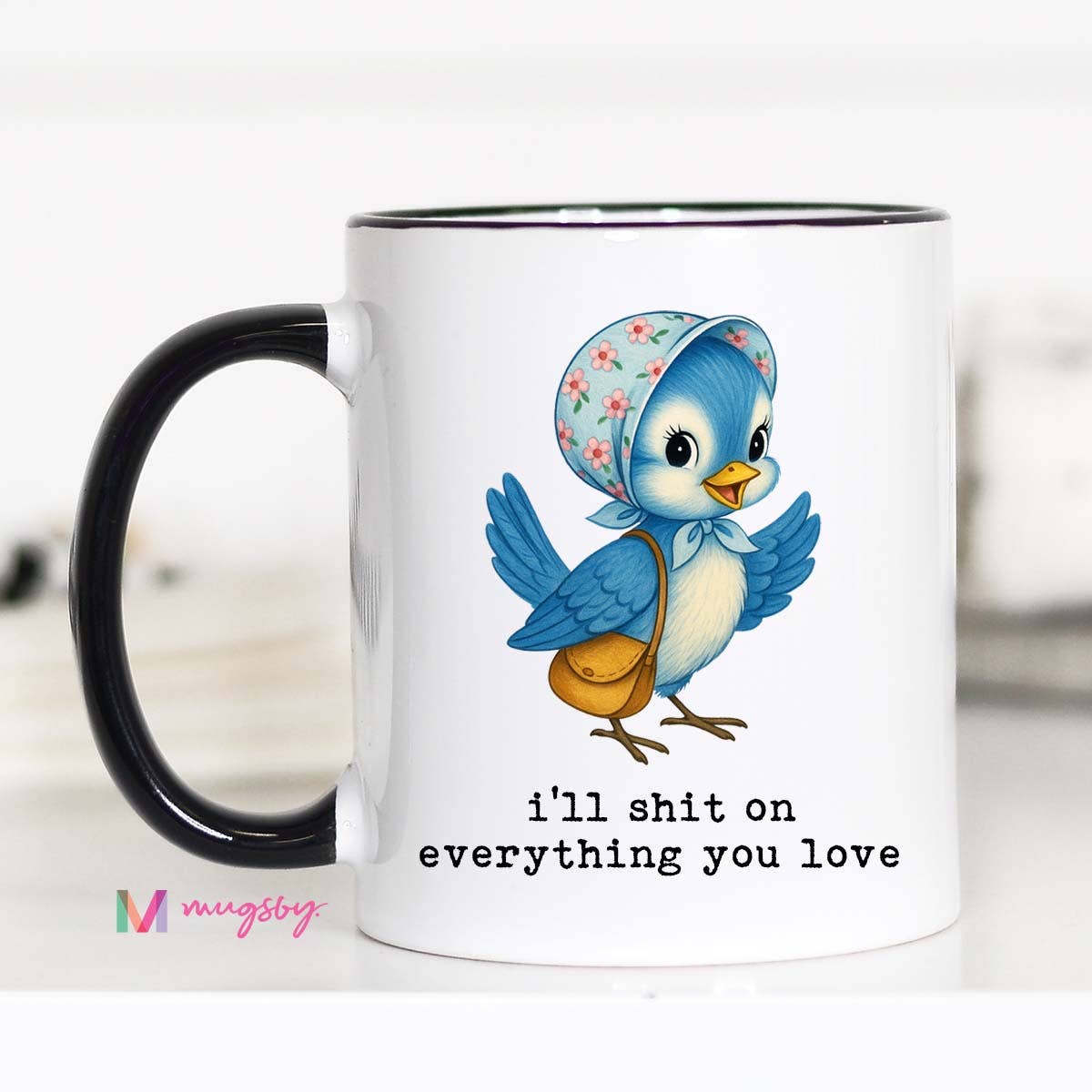 Funny Vintage Bird Mug – Snarky Gift Wholesale Coffee Cup