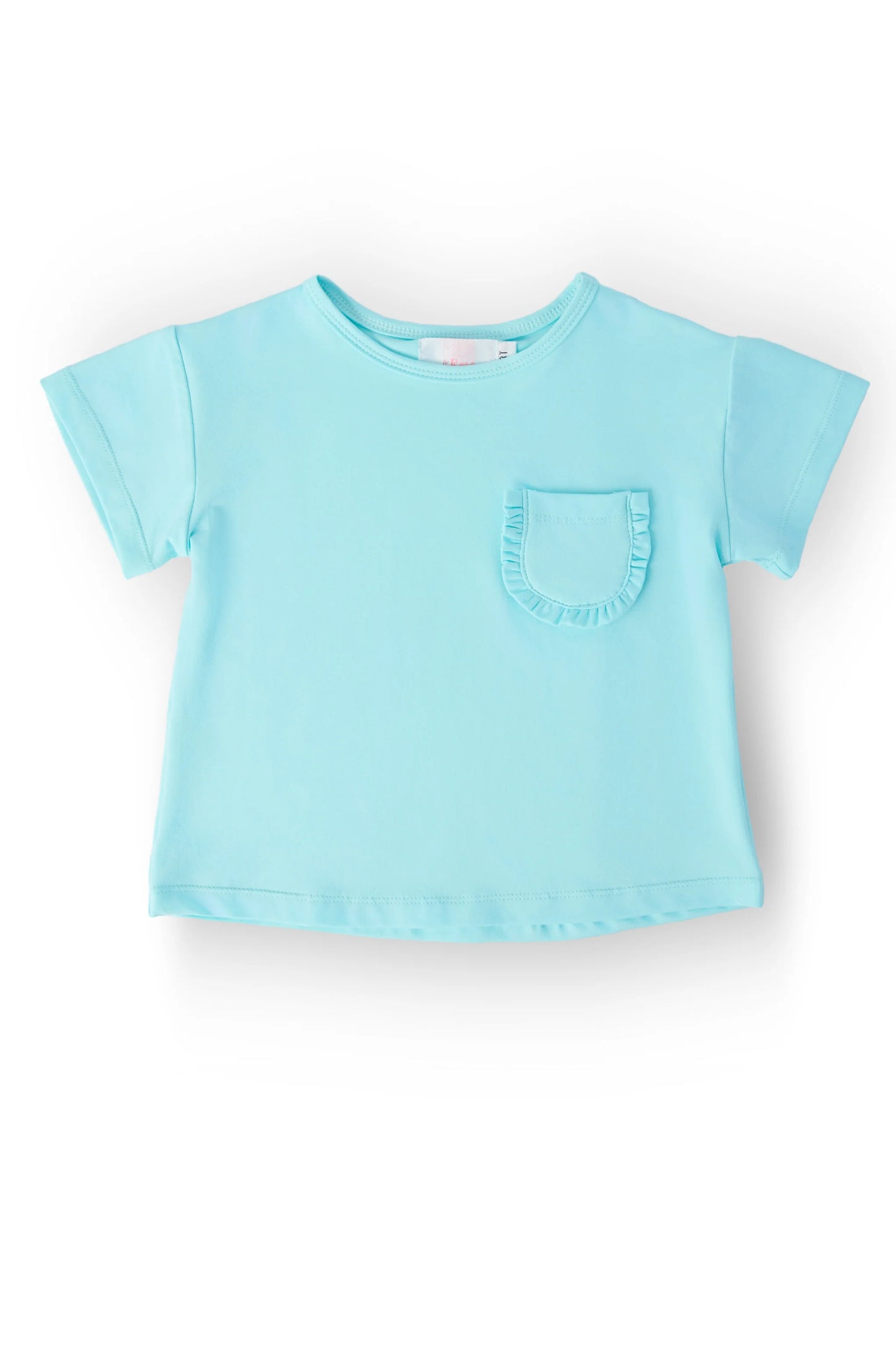 Aqua Ruffle Tee