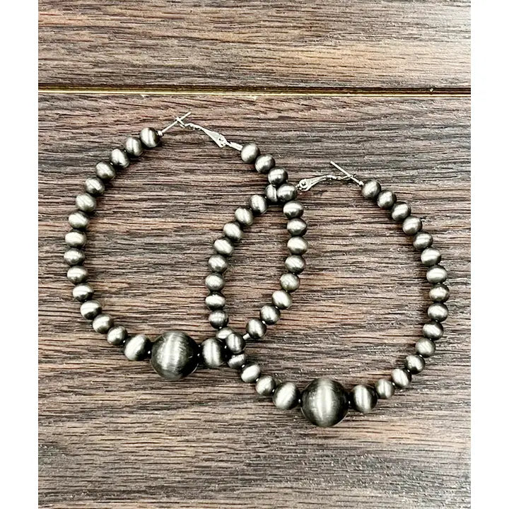 Handmade Navajo Hoop Earrings