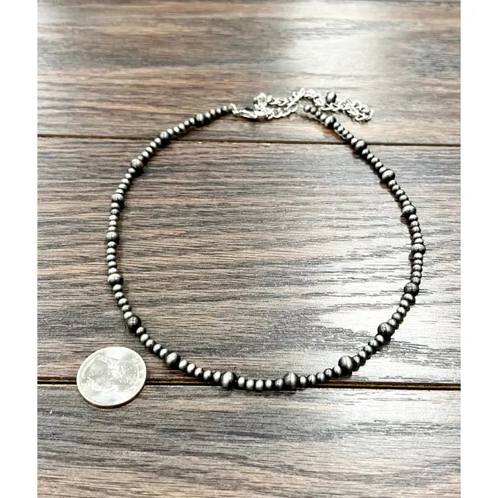 Handmade Navajo Bead Short Necklace