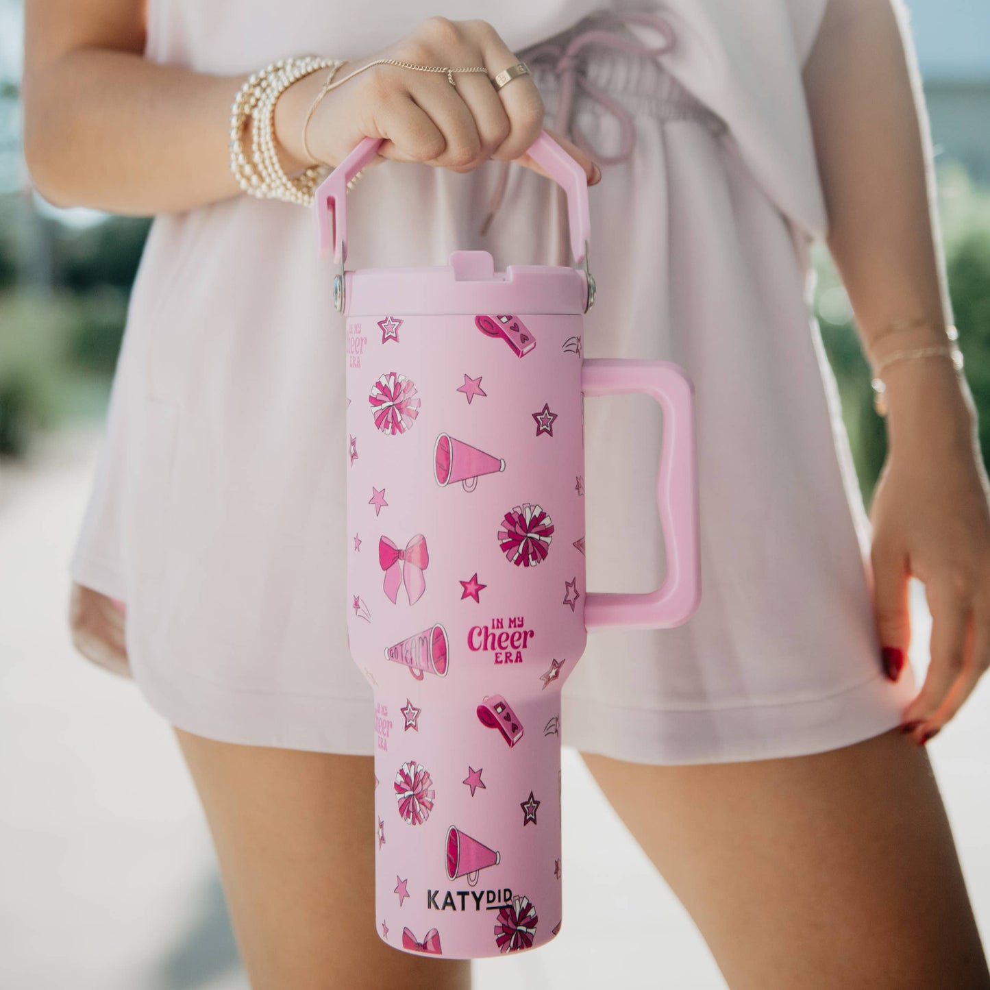 In My Cheer Era Wholesale 38 Oz Tumbler with Lid Handle
