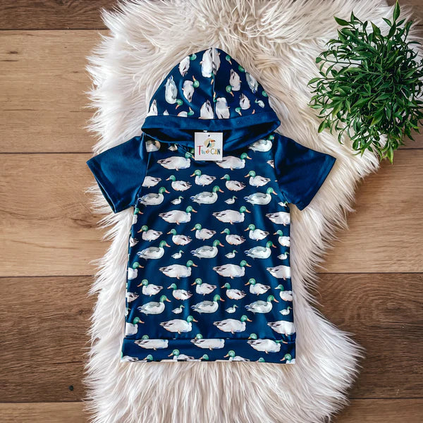 Ducks Hoodie Short Sleeve by TwoCan